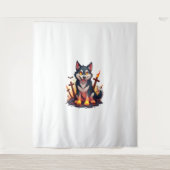 Tenture Hellhound Husky Chien (Devant)