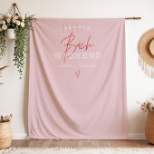 Tenture HENLEY Moderne rose rouge Retro Bachelorette Bienv