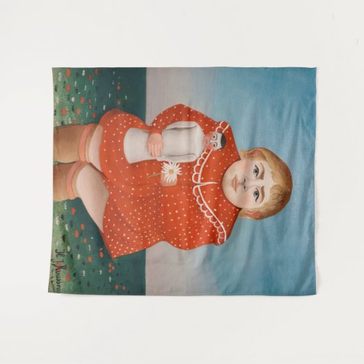 Tenture Henri Rousseau - Enfant avec poupée (Devant (Horizontal))