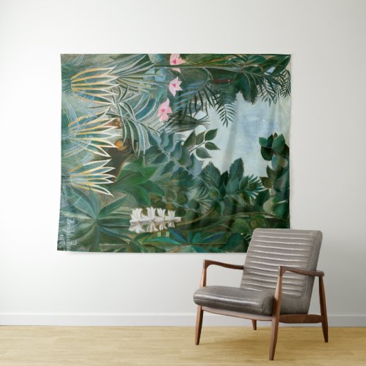 Tenture Henri Rousseau - La jungle équatoriale (En situation (horizontale))