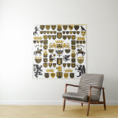 Tenture HÉRALDRY Crêtes et symboles (En situation)