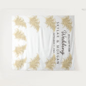 Tenture Herbe de la Pampa Mariage Beige sur Fond Blanc Pho (Devant (Horizontal))