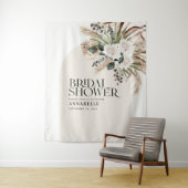 Tenture Herbe de pampa de douche de mariée moderne élégant (En situation)