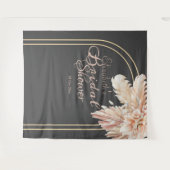 Tenture Herbe de pampa tendance l Baby shower aquarelle (Devant (Horizontal))