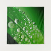 Tenture Herbe verte à feuilles d'eau (Devant (Horizontal))