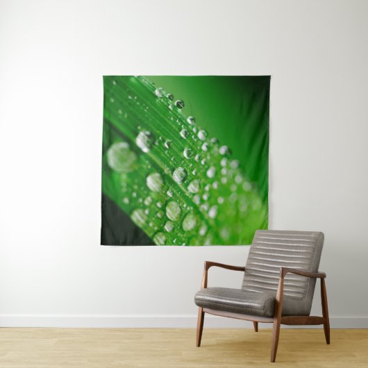 Tenture Herbe verte à feuilles d'eau (En situation (horizontale))