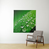 Tenture Herbe verte à feuilles d'eau (En situation)