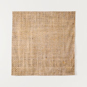 Tenture Hessian sackcloth burlap woven texture background, (Devant (Horizontal))