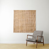 Tenture Hessian sackcloth burlap woven texture background, (En situation)