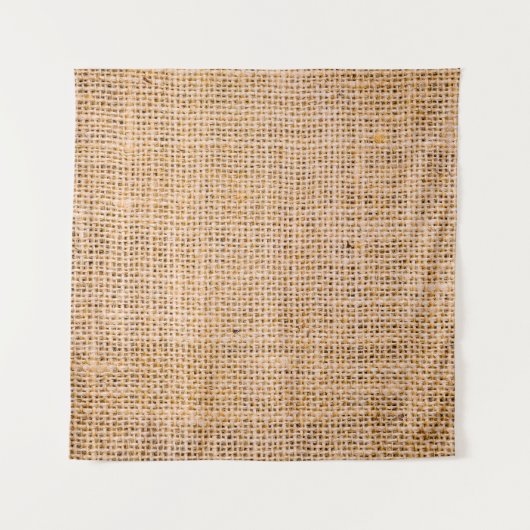 Tenture Hessian sackcloth burlap woven texture background, (Devant)