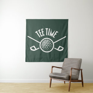 Tenture Heure de départ des golfeurs