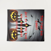 Tenture Heure de fête d'Halloween Rejoignez si vous osez (Devant (Horizontal))