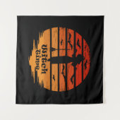 Tenture Heure de la saison des sorcières d'Halloween (Devant (Horizontal))