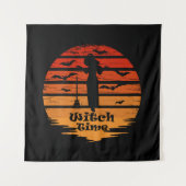 Tenture Heure de la saison des sorcières d'Halloween (Devant)