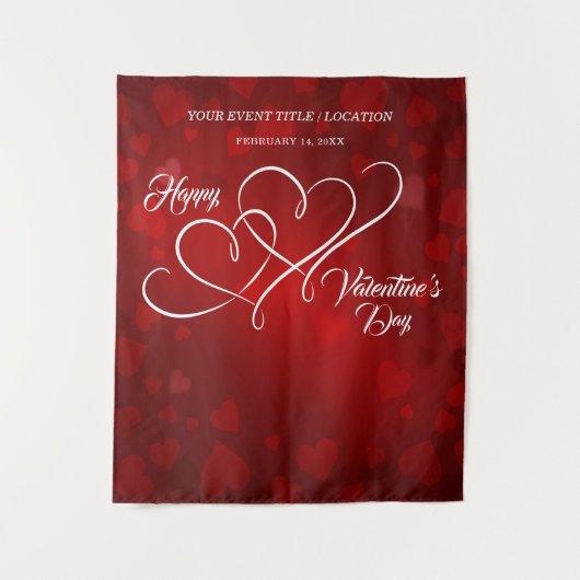 TENTURE HEUREUSE SAINTE-VALENTIN ÉVÉNEMENT LIÉ COEURS BANN (Devant)