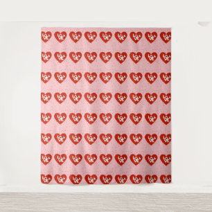 Tenture Heureuse Sainte-Valentin Love Pink Tapestry