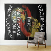 Tenture Heureuse soirée de dîner Filles Garçons Soirée 202 (En situation (horizontale))