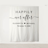 Tenture Heureusement Jamais Après Crème Mariage Réception (Devant)