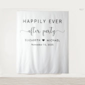 Tenture Heureusement Jamais Après La Réception De Mariage  (Devant)