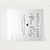 Tenture Heureusement Jamais Après La Réception De Mariage  (Devant (Horizontal))