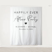 Tenture Heureusement Jamais Après La Réception De Mariage  (Devant)