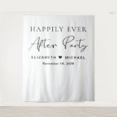 Tenture Heureusement Jamais Après La Réception De Mariage (Devant)