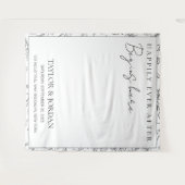 Tenture Heureusement, l'éternité commence ici Mariage Flor (Devant (Horizontal))