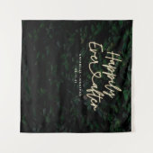 Tenture Heureux après la fête de mariage moderne feuillage (Devant (Horizontal))