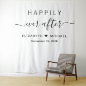 Tenture Heureux Jamais Après La Réception De Mariage (En situation)