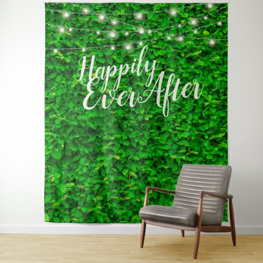 Tenture Heureux toujours après les feux de fée Mariage arr (En situation)