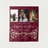 Tenture Heureux toujours après Mariage Accueil arrière-pla (Devant)