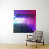 Tenture Hexagonal Abstrait forme arrière-plan abstrait, ar (En situation)