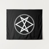 Tenture Hexagramme unicursal tombé (Devant (Horizontal))