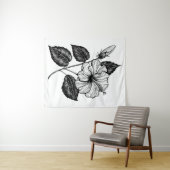 Tenture Hibiscus fleur II (En situation (horizontale))