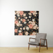 Tenture Hibiscus Floral : Conception Motif transparente (En situation)