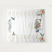 Tenture Hibiscus Floral Step & Repeat Bautizo Backdrop (Devant (Horizontal))
