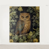 Tenture hibou Art nouveau dans la forêt (Devant)