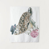 Tenture Hibou d'aquarelle (Devant)