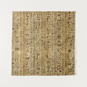 Tenture Hiéroglyphes égyptiens sur le papyrus (Devant)