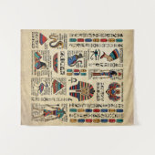 Tenture Hiéroglyphes et divinités égyptiens sur papyrus (Devant (Horizontal))