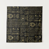 Tenture Hiéroglyphes et or égyptiens de divinités sur le (Devant (Horizontal))