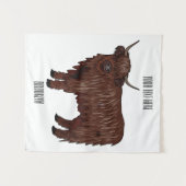 Tenture Highland cow (Devant (Horizontal))