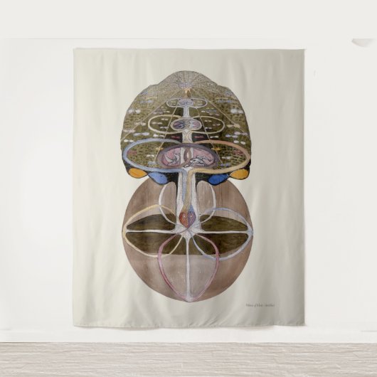 Tenture Hilma af Klint - Arbre de la connaissance, no 1 (Devant)