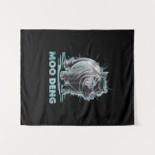 Tenture Hippo Radiant Moo Deng (Devant (Horizontal))