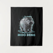 Tenture Hippo Radiant Moo Deng (Devant)