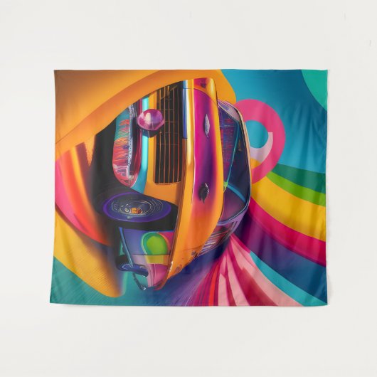 Tenture Hippy Van (Devant (Horizontal))