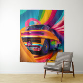 Tenture Hippy Van (En situation)