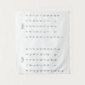 Tenture Hiragana Katakana Apprendre les caractères japonai (Devant)
