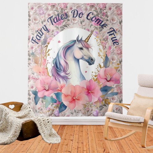 Tenture Histoire florale de la licorne