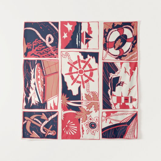 Tenture Histoire marine (Devant (Horizontal))